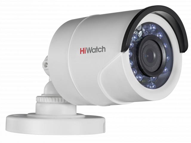 Все HiWatch DS-T200P (6 mm) 2 MPx уличная цилиндрическая HD-TVI камера с ИК-подсветкой до 20м видеонаблюдения в магазине Vidos Group