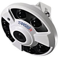 TRASSIR TR-D9141IR2 Fisheye IP-камера, 4Mp, объектив 1.4mm