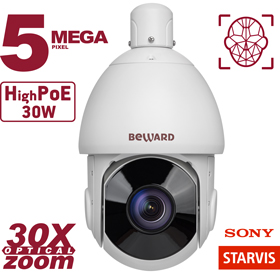 Все Купольная IP камера PTZ Beward SV3218-R30 видеонаблюдения в магазине Vidos Group