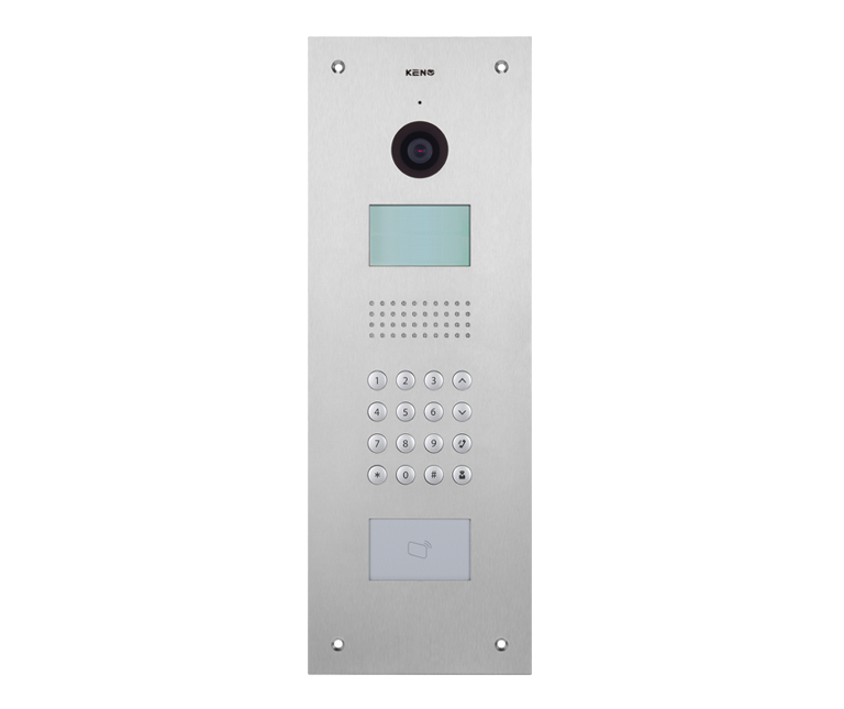 Все Keno KN-PA2000M-X IP многоабонетская  подъездная мелалическая панель  со считователем Mifare карт видеонаблюдения в магазине Vidos Group