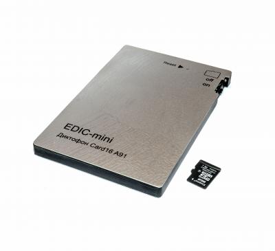 Телесистемы EM Card16 А91 (металл, размер 7*65*97мм, вес 72г, автономность до 1000ч, аккумулятор)