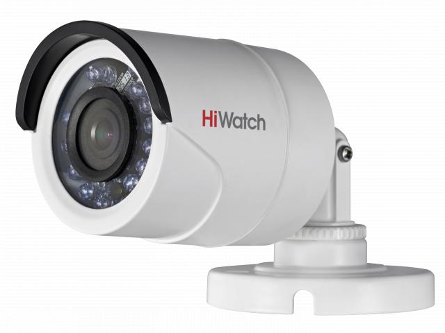 Все HiWatch DS-T100 (6 mm) 1 MPx уличная цилиндрическая HD-TVI камера с ИК-подсветкой до 20м видеонаблюдения в магазине Vidos Group