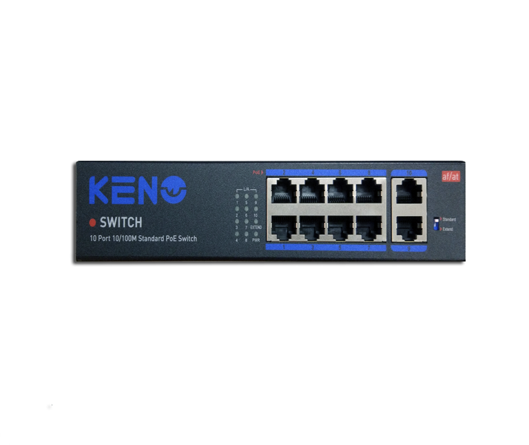 Все Keno KN-SW802POE+ Сетевой коммутатор видеонаблюдения в магазине Vidos Group