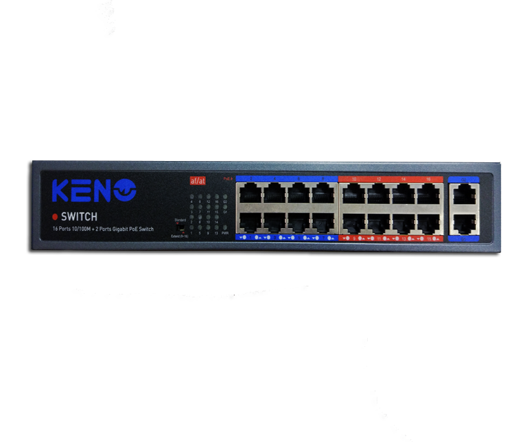 Все Keno KN-SW1602POE+ Сетевой коммутатор видеонаблюдения в магазине Vidos Group