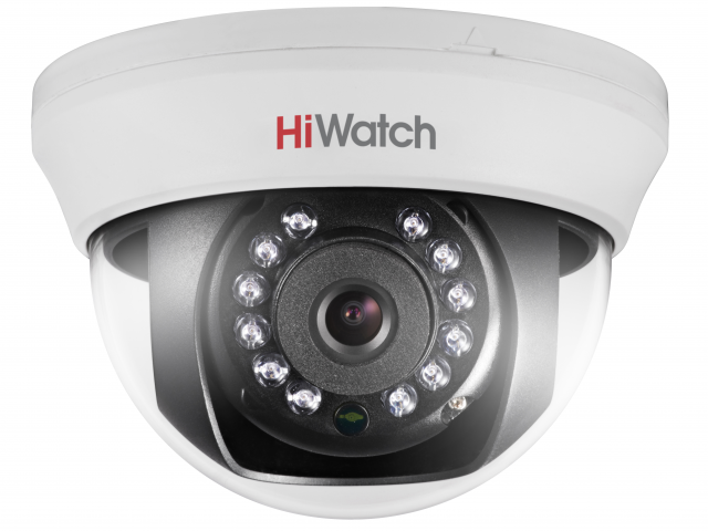 Все HiWatch DS-T591 (2.8 mm) 5 MPx внутренняя купольная HD-TVI камера с ИК-подсветкой до 20м видеонаблюдения в магазине Vidos Group