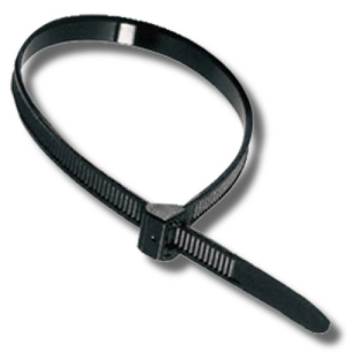 Rexant хомут-стяжка кабельная нейлоновая 60x2,5 мм, черная (уп 100 шт) (07-0061) крепежное изделие
