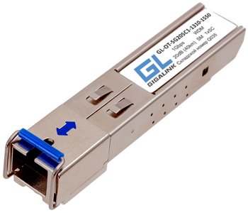 Все GIGALINK GL-OT-SG20SC1-1550-1310 SFP модули 1G одноволоконные (WDM) видеонаблюдения в магазине Vidos Group