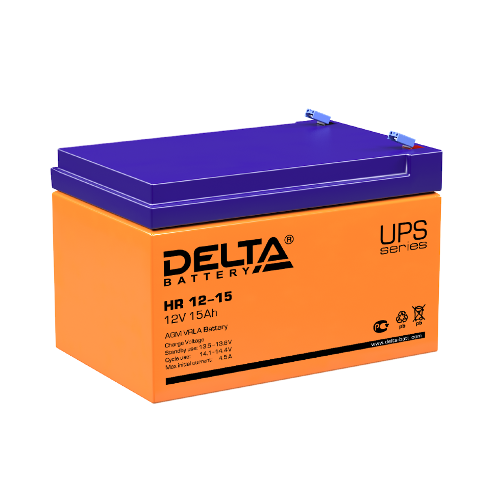 Все DELTA battery HR12-15 видеонаблюдения в магазине Vidos Group