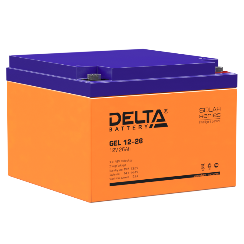 Все DELTA battery GEL 12-26 видеонаблюдения в магазине Vidos Group