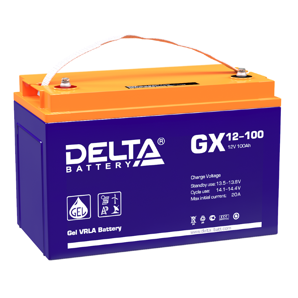 Все DELTA battery GX 12-100 видеонаблюдения в магазине Vidos Group