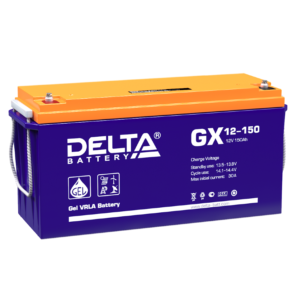 Все DELTA battery GX 12-150 видеонаблюдения в магазине Vidos Group