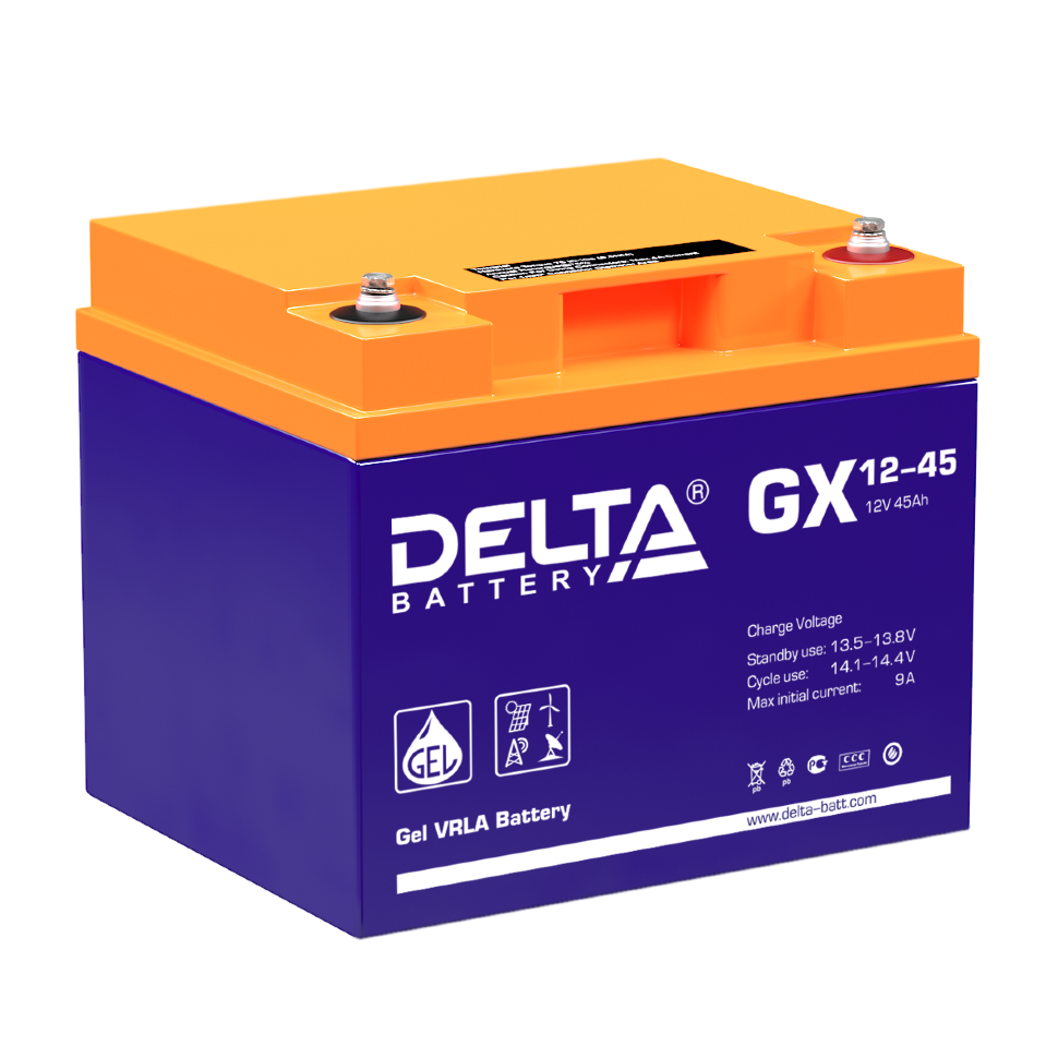 Все DELTA battery GX 12-45 видеонаблюдения в магазине Vidos Group