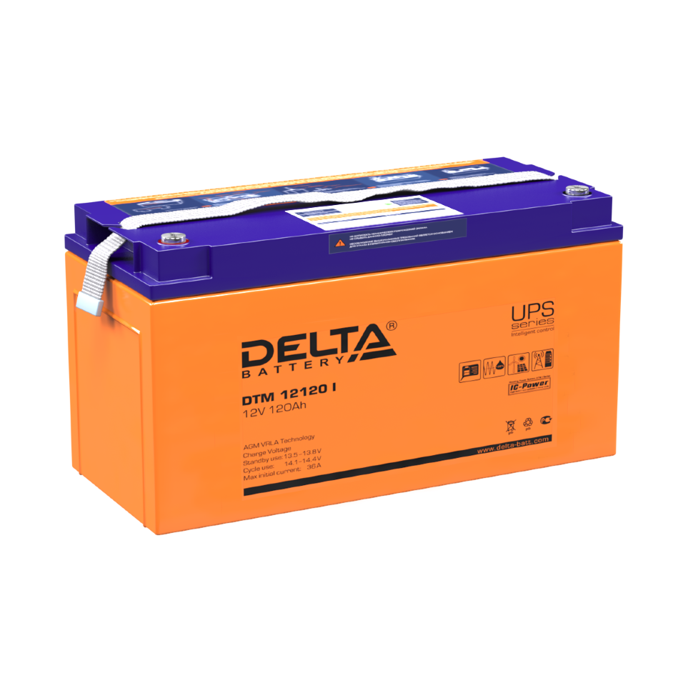 Все DELTA battery DTM 12120 I универсальная серия аккумуляторов видеонаблюдения в магазине Vidos Group