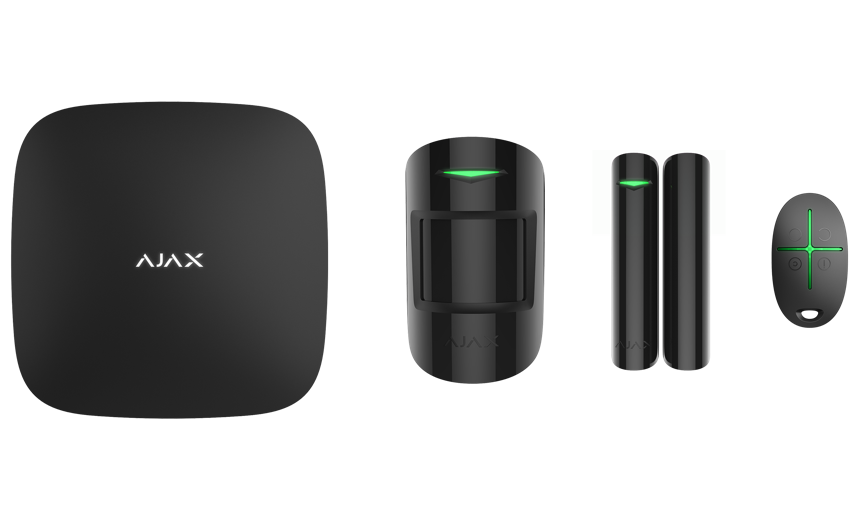 Все Ajax StarterKit Plus (B) Комплект радиоканальной охранной сигнализации видеонаблюдения в магазине Vidos Group