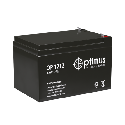 Optimus OP 1212 аккумулятор 12В, 12Ач