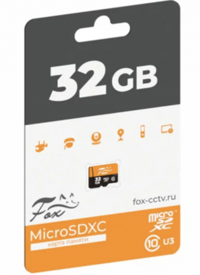 Fox FX-SD32GB флеш карта microSDXC 32Gb Class 10 U3