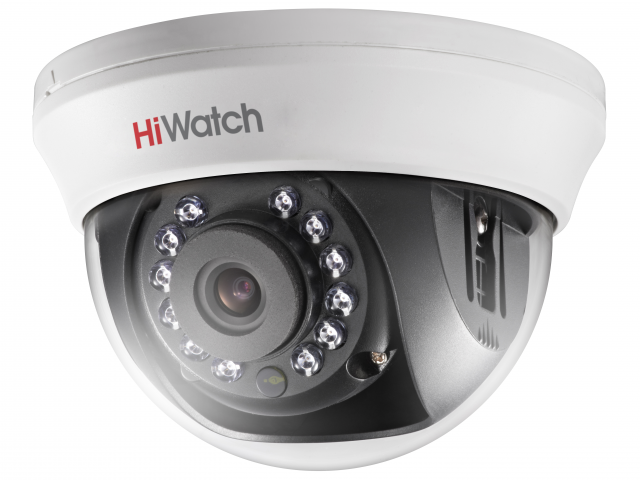 Все HiWatch DS-T201 (3.6 mm) 2 MPx внутренняя купольная HD-TVI камера с ИК-подсветкой до 20м видеонаблюдения в магазине Vidos Group