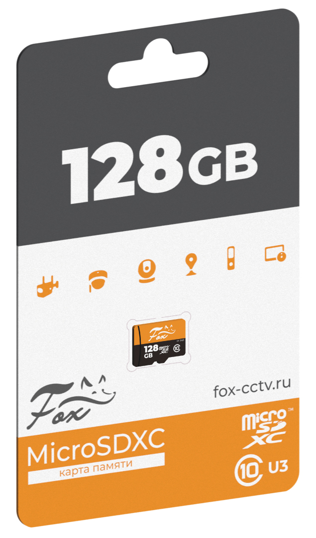 Все Fox Флеш карта microSDXC 128Gb Class 10 U3 видеонаблюдения в магазине Vidos Group