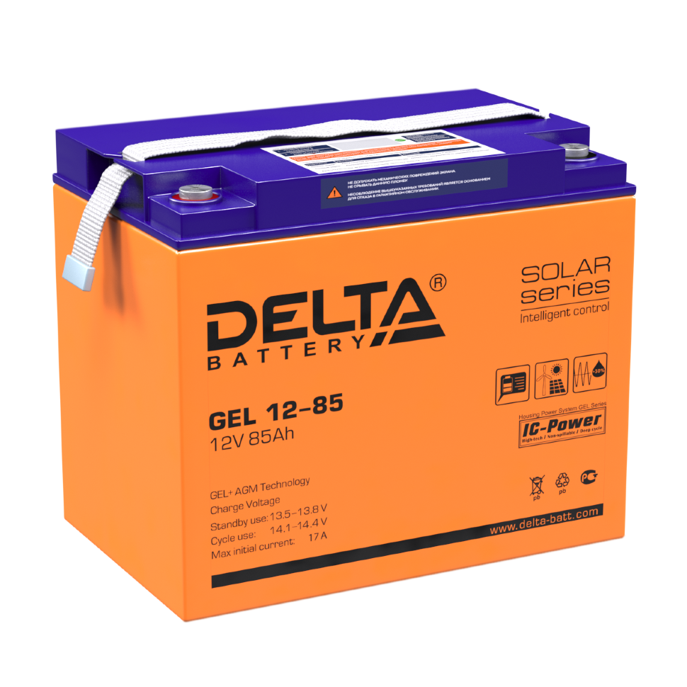 Все DELTA battery GEL 12-85 видеонаблюдения в магазине Vidos Group