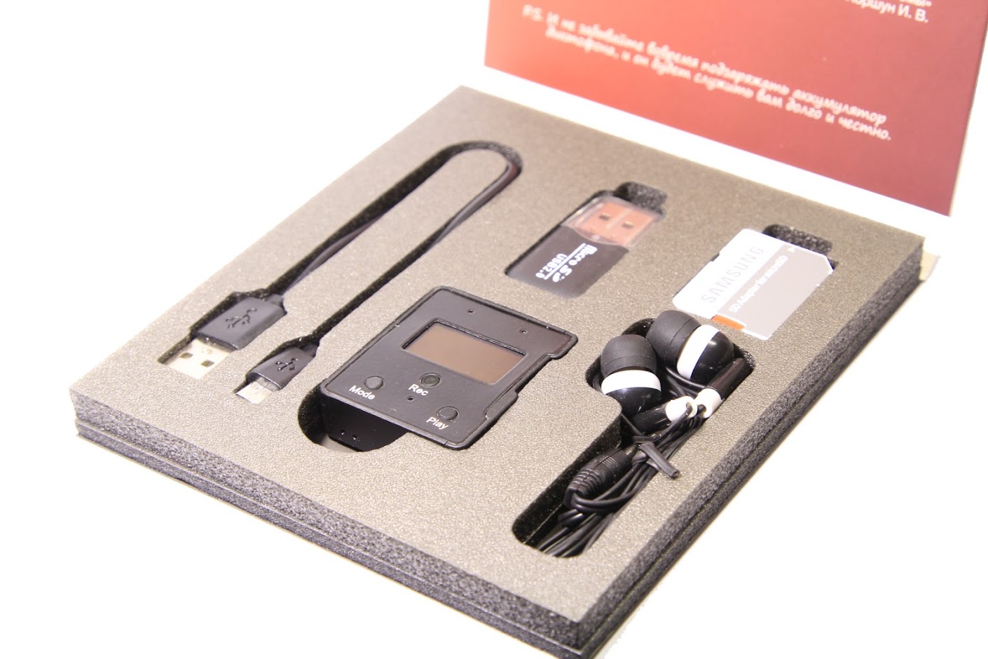 ТС Edic-mini CARD24S модель A102 диктофон цифровой