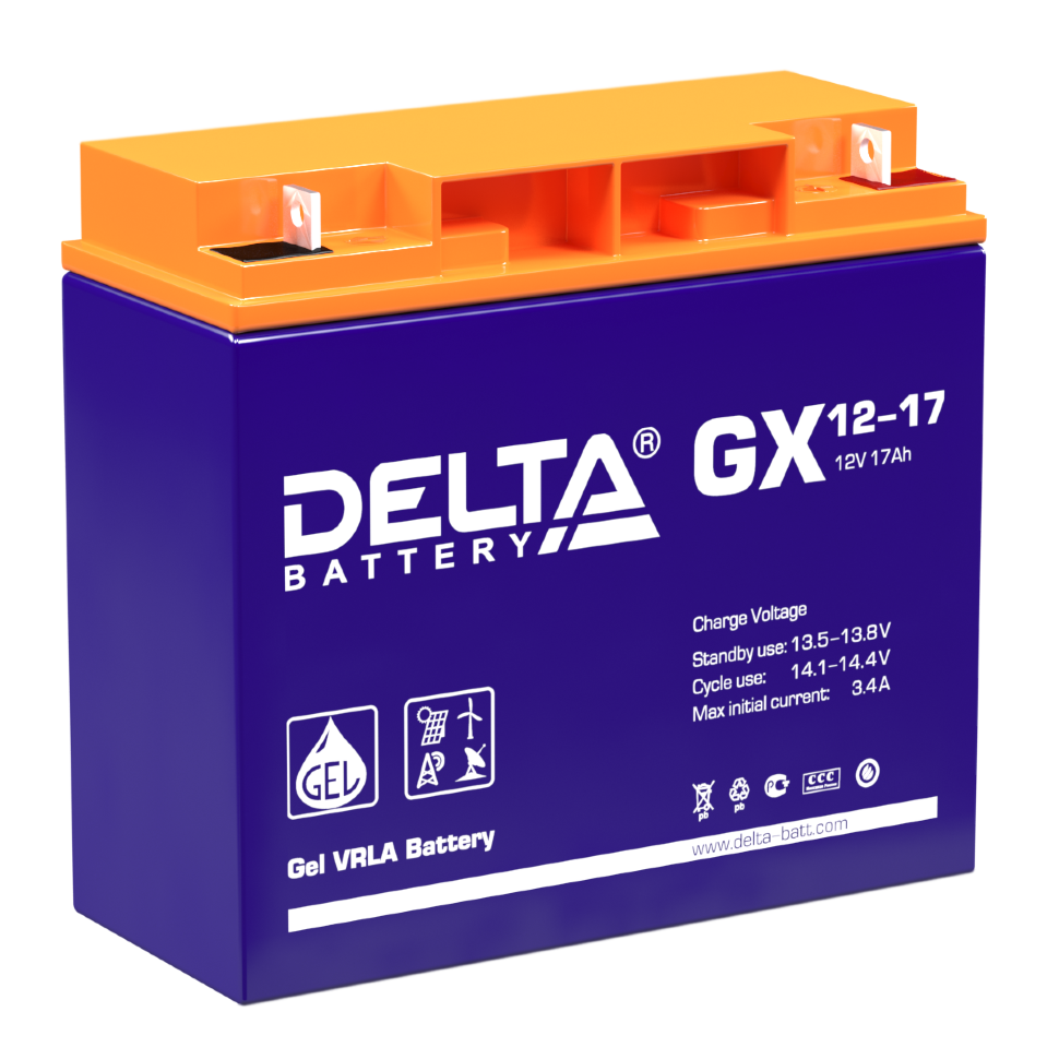 Все DELTA battery GX 12-17 видеонаблюдения в магазине Vidos Group