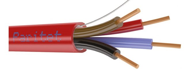 Паритет КСРВнг(А)-FRLS 4х0,5 (0,2 кв мм) кабель огнестойкий для групповой прокладки