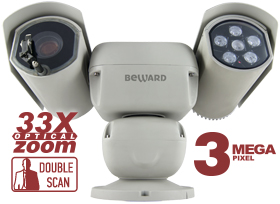 Все Купольная IP камера PTZ Beward B89R-3595Z33 видеонаблюдения в магазине Vidos Group