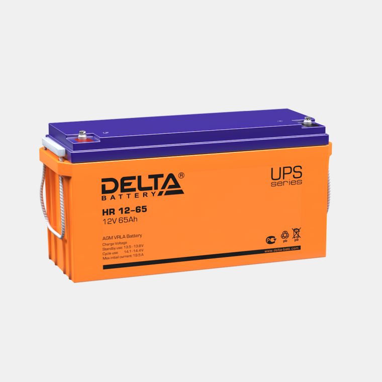 Все DELTA battery HR 12-65 ups серия аккумуляторов видеонаблюдения в магазине Vidos Group