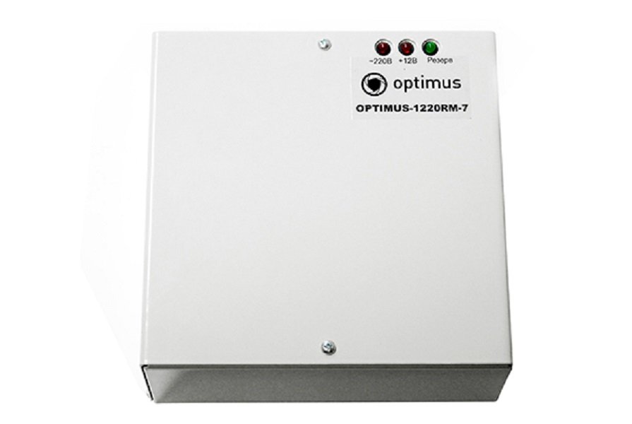 Все Optimus 1220РМ-7 Источник вторичного электропитания резервированный видеонаблюдения в магазине Vidos Group