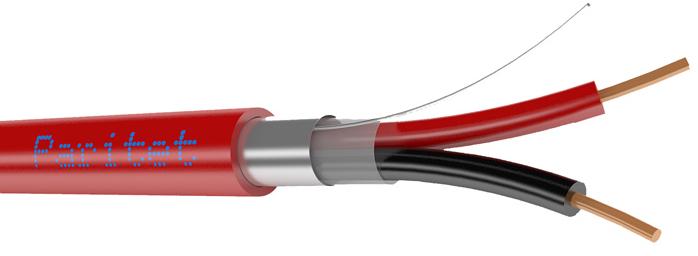 Паритет КСРЭВнг(А)-FRLS 2х0,5 (0,2 кв мм) кабель огнестойкий для групповой прокладки