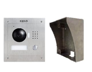 Все Keno KN-PA2000M + KN-B108 IP видео панель 1.3MP CMOS HD металлическая накладная в сборе видеонаблюдения в магазине Vidos Group