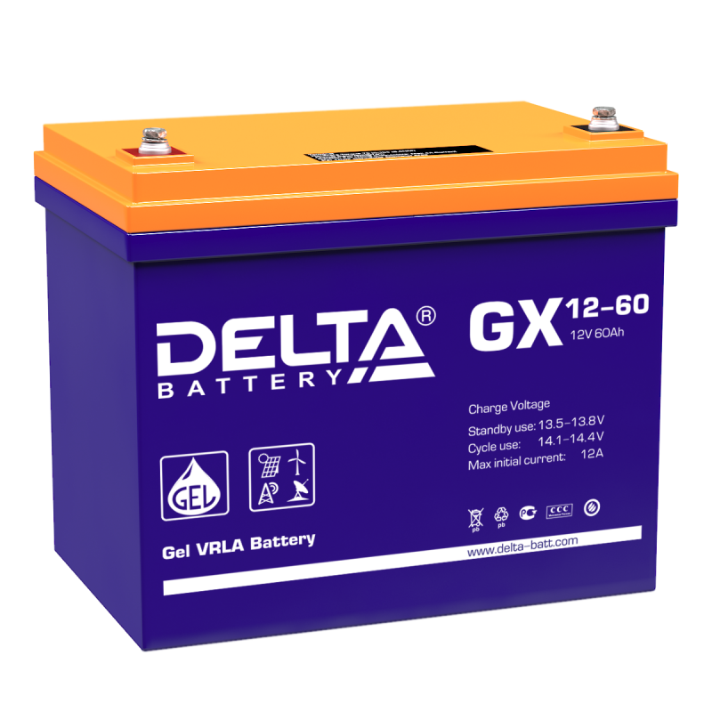 Все DELTA battery GX 12-60 видеонаблюдения в магазине Vidos Group