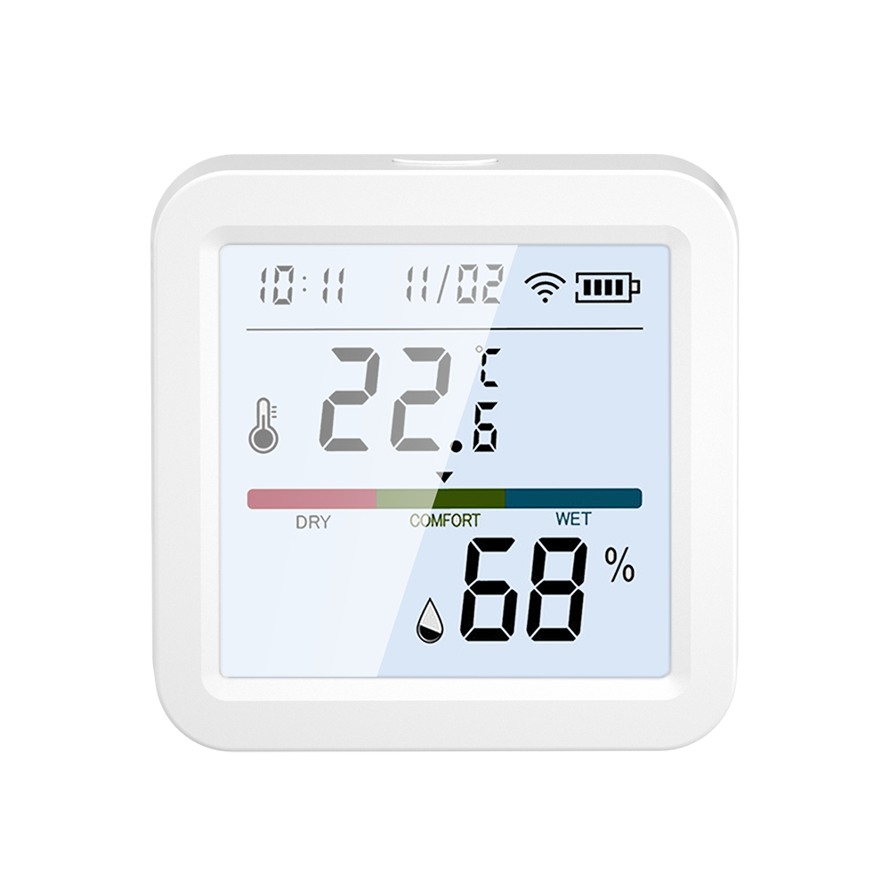 Все Fox FX-WS1Monitor WiFi автономный датчик температуры и влажности с дисплеем видеонаблюдения в магазине Vidos Group