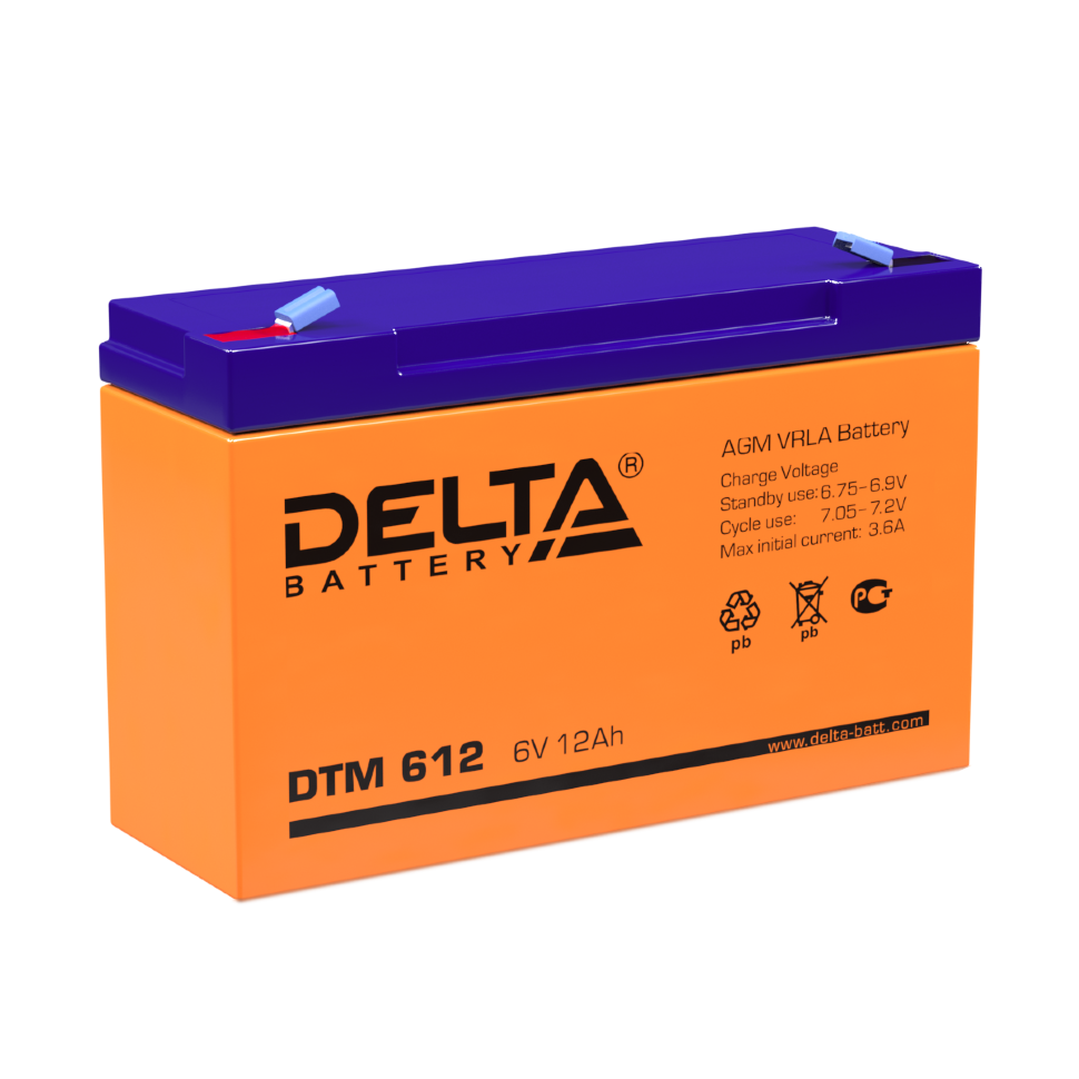 Все DELTA battery DTM 612 видеонаблюдения в магазине Vidos Group