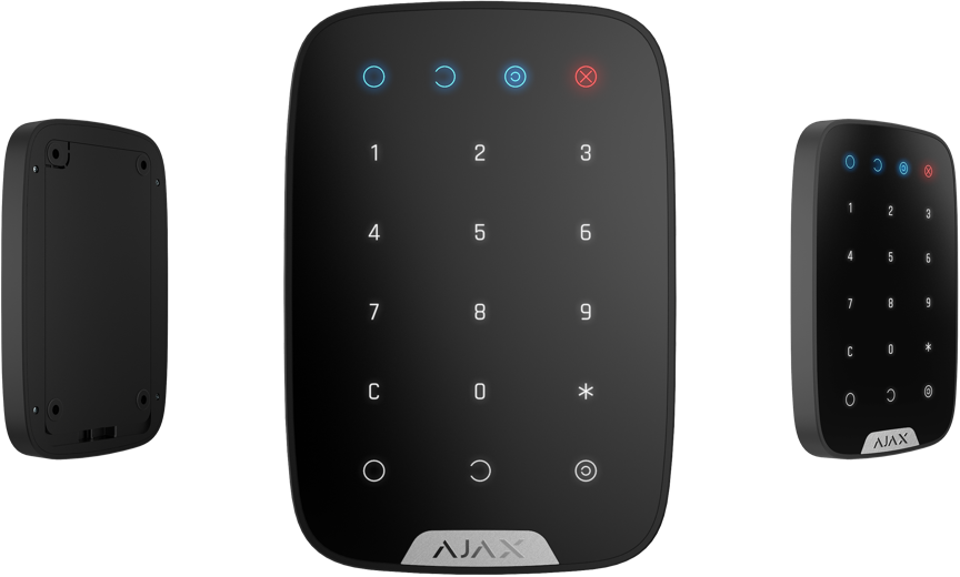 Все Ajax KeyPad (B) Беспроводная сенсорная клавиатура видеонаблюдения в магазине Vidos Group