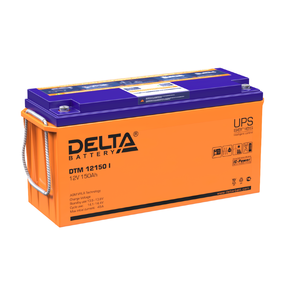 Все DELTA battery DTM 12150 I универсальная серия аккумуляторов видеонаблюдения в магазине Vidos Group