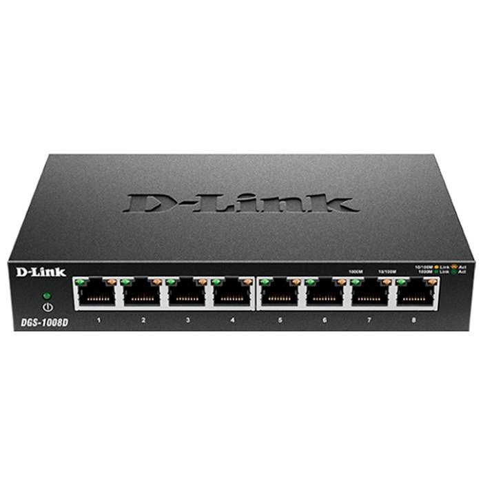 Все D-Link DGS-1008D/J3A коммутатор 8 портов видеонаблюдения в магазине Vidos Group