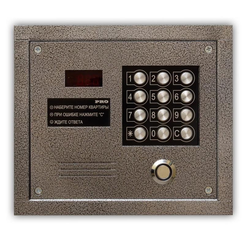 Все Олевс PRO-TM (серебрянный антик) Блок вызова домофона системы безопасности в магазине Vidos Group