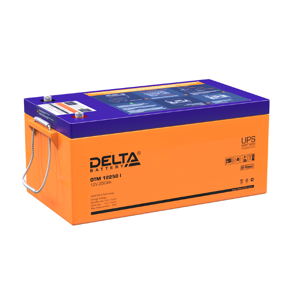 Все DELTA battery DTM 12250 I универсальная серия аккумуляторов видеонаблюдения в магазине Vidos Group