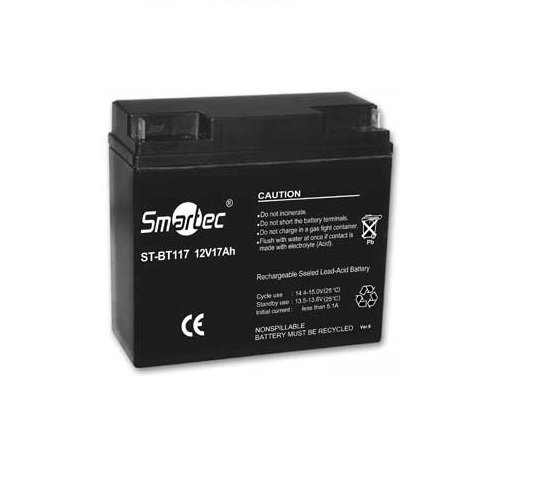 Все Smartec ST-BT117 аккумулятор 12 В, 17 Ач видеонаблюдения в магазине Vidos Group