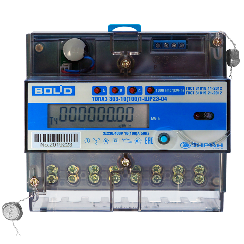 Все Bolid BOLID-Топаз-303-10(100) АСКУЭ счётчик для измерения и учёта активной энергии видеонаблюдения в магазине Vidos Group