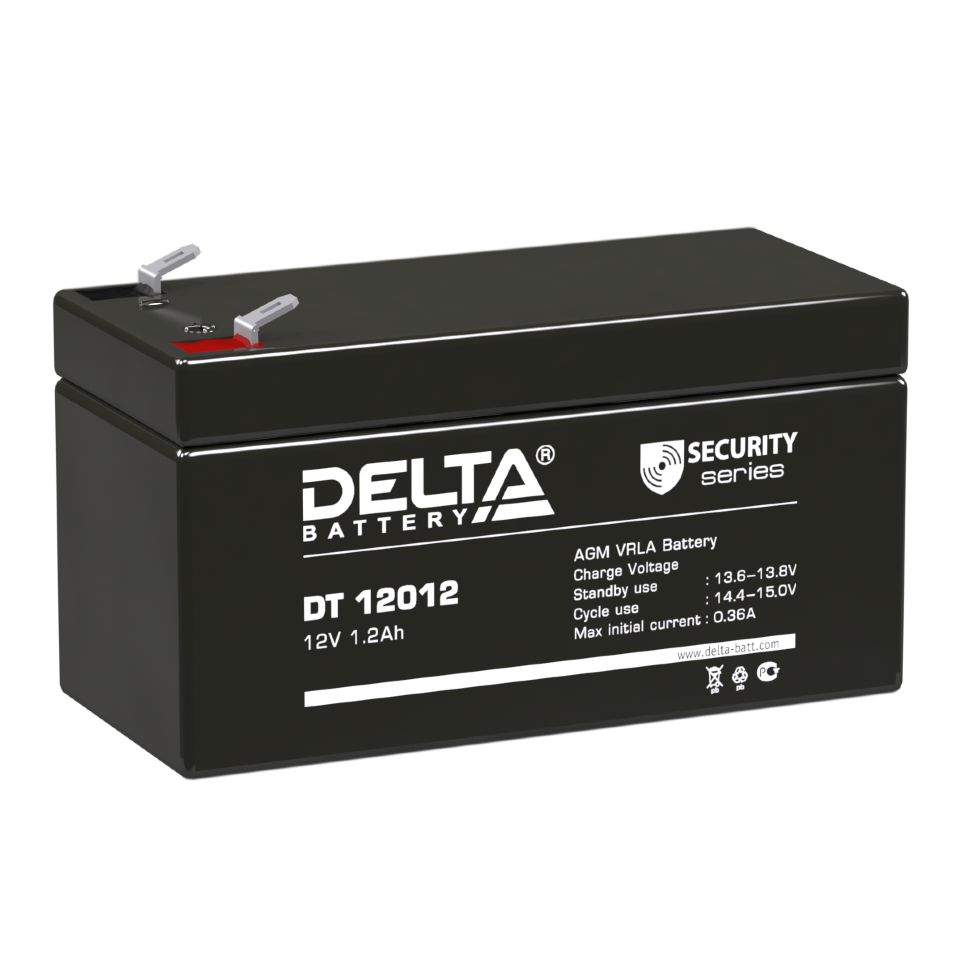 Все АКБ Delta DT 12012 Аккумулятор герметичный свинцово-кислотный видеонаблюдения в магазине Vidos Group
