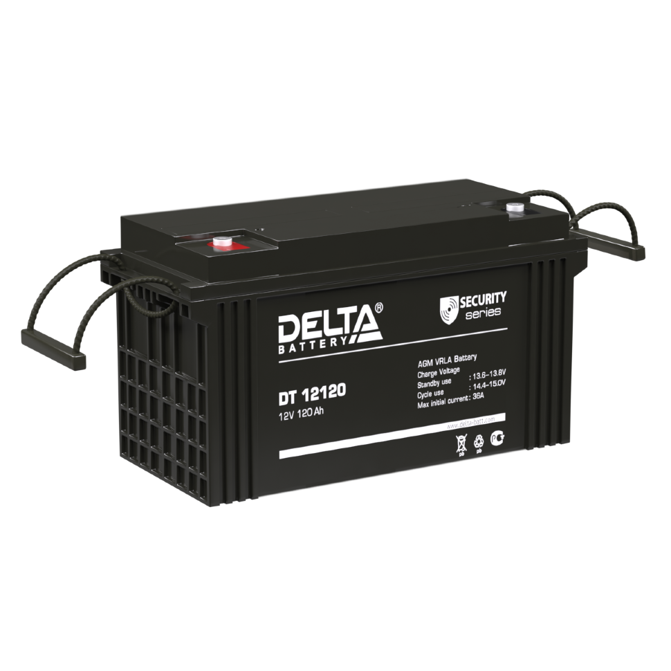 Все DELTA DT 12-120 Свинцово-кислотный аккумулятор видеонаблюдения в магазине Vidos Group