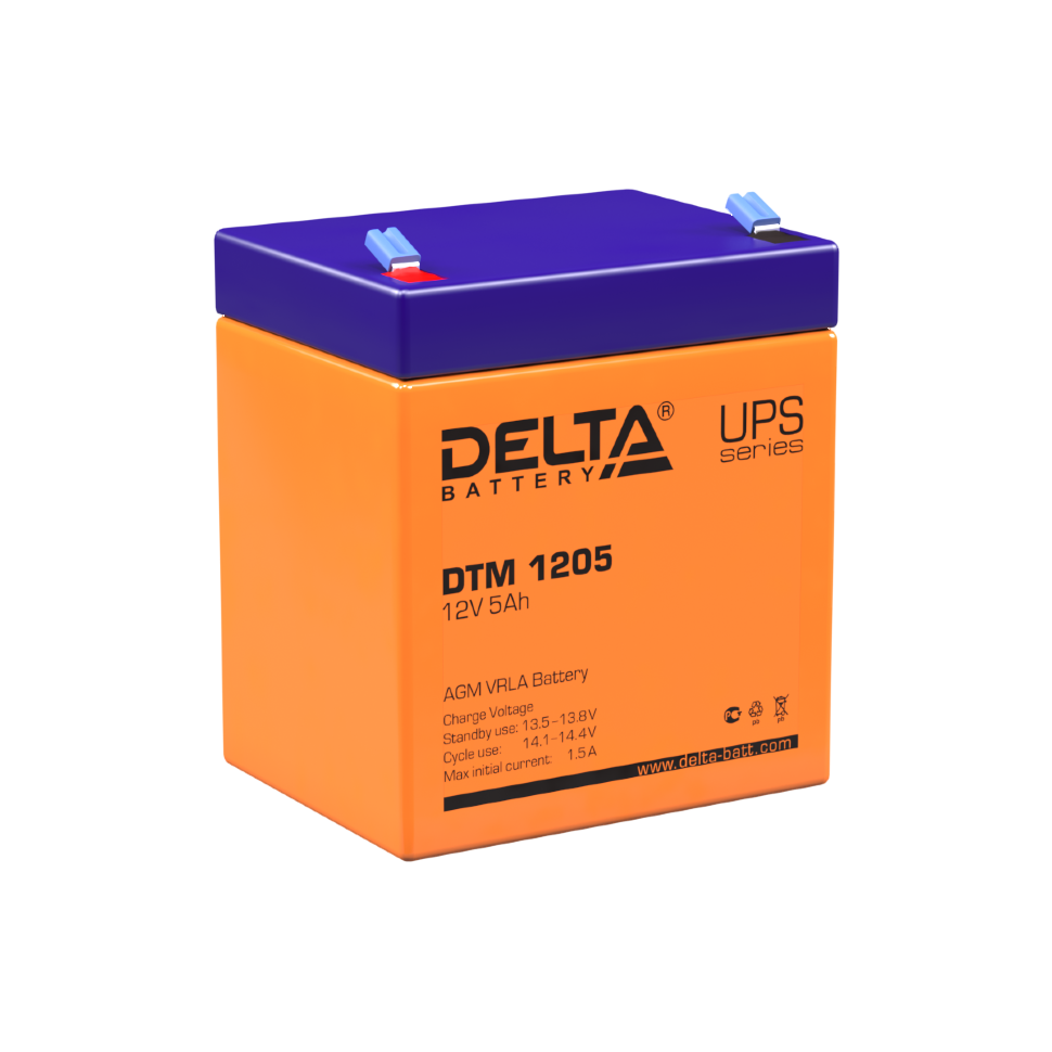 Все АКБ Delta DTM 1205 Аккумулятор герметичный свинцово-кислотный видеонаблюдения в магазине Vidos Group