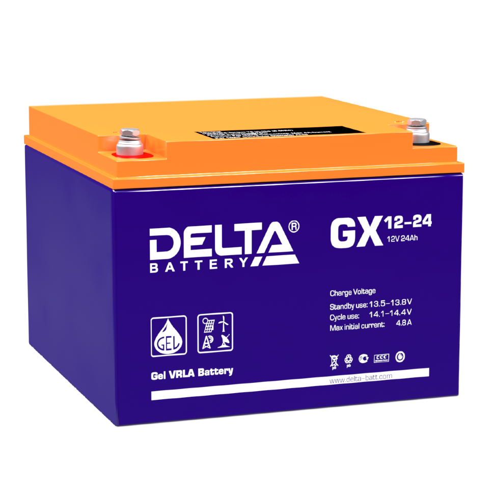 Все DELTA battery GX 12-24 видеонаблюдения в магазине Vidos Group