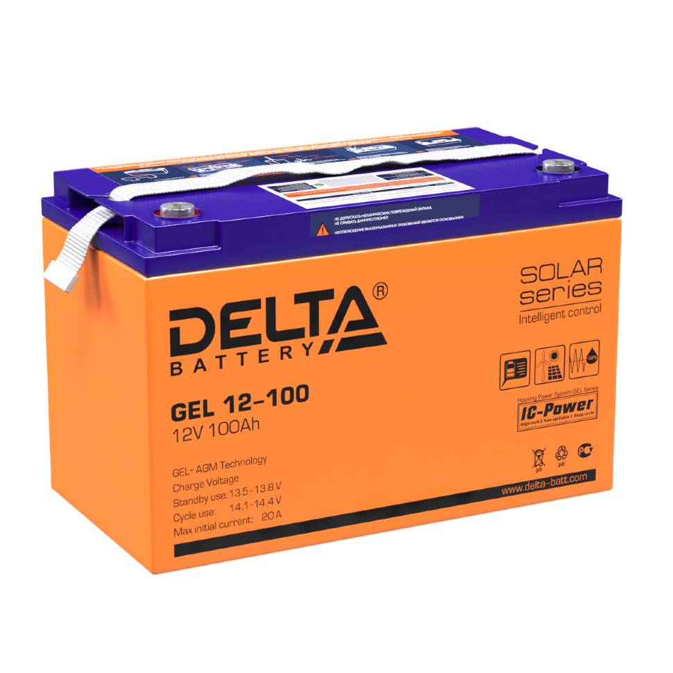 Все DELTA battery GEL 12-100 видеонаблюдения в магазине Vidos Group